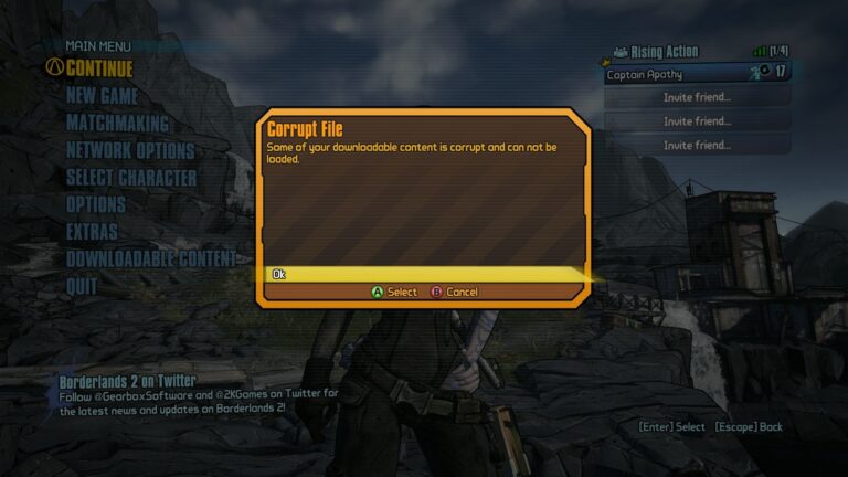 Borderlands 2 fatal error как исправить